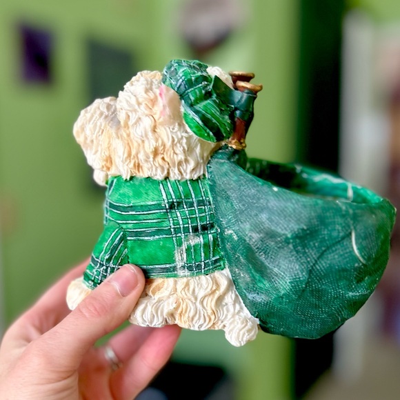 Adorable Westie West Highland White Terrier Dog Home Planter Decor Art Display - Picture 3 of 9